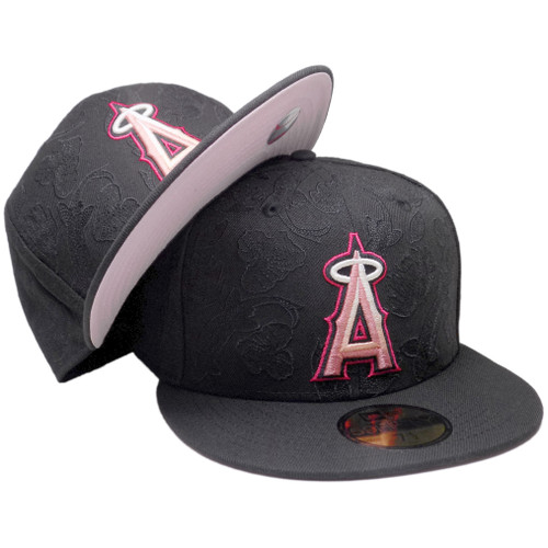 Anaheim Angels New Era Tonal Koi Edition 59Fifty Fitted - Black, Pink, Cream