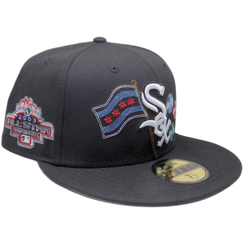 Chicago White Sox New Era State Stitch 59Fifty Fitted - Black, White, Multi