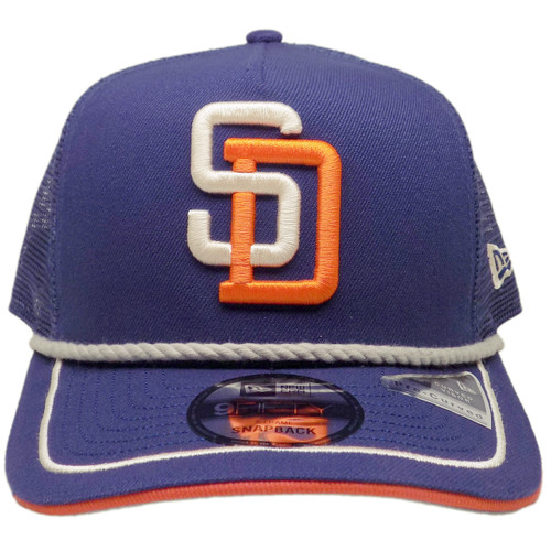 San Diego Padres Vintage Rope A-Frame Snapback - Navy, Orange, Cream