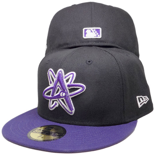 Albuquerque Isotopes New Era 2025 MiLB 59Fifty Fitted - Black, Purple, Silver