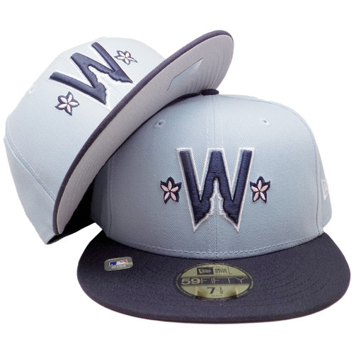 Washington Nationals New Era City Connect 59Fifty Fitted - Sky Blue, Navy, Pink