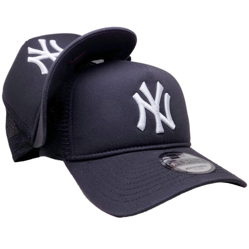 New York Yankees New Era Foam Trucker 940 A-Frame Snapback - Navy, White