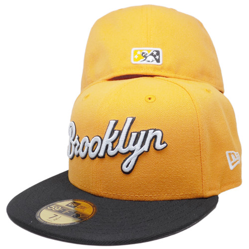 Brooklyn Cyclones 15 Season Custom New Era 59Fifty Fitted - Gold, Black, White