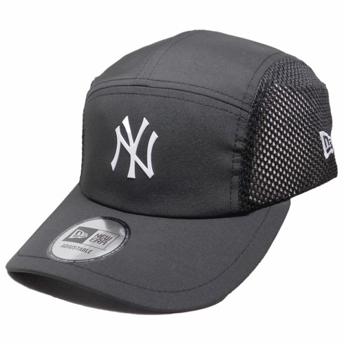 New York Yankees New Era Performance Runner Adjustable Hat - Black, White New York Yankees New Era Performance Runner Adjustable Hat - Black, White