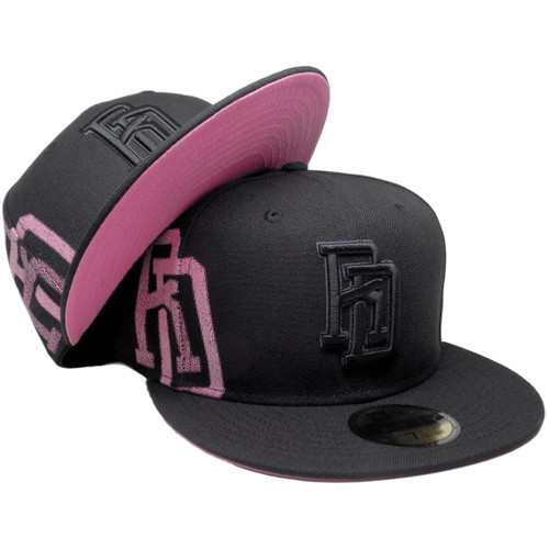 Dominican Republic New Era Side Logo 59Fifty Fitted Hat - Black, Pink