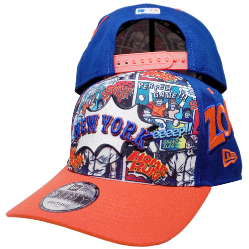 New York Mets New Era Players Weekend 9Forty Snapback - Royal, Orange, Multi