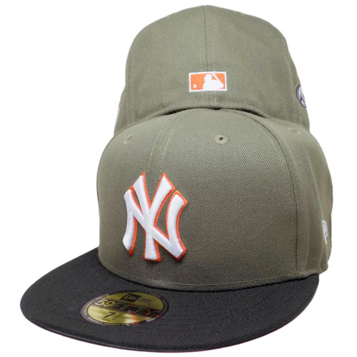 New York Yankees 2008 ASG Custom New Era 59Fifty Fitted - Olive, Black, Orange