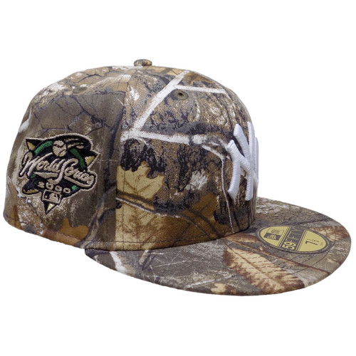 New York Yankees 2000 WS Custom New Era 59Fifty Fitted - Realtree, White, Green