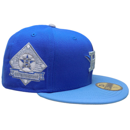 Houston Astros 25th Ann. Custom New Era 59Fifty Fitted - Royal, Sky, Silver