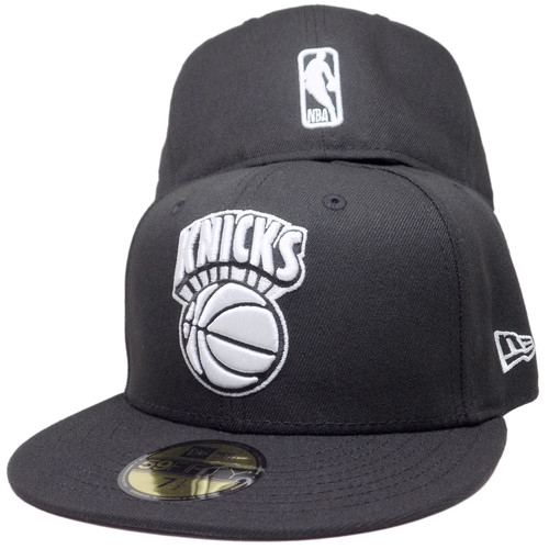 New York Knicks New Era Hardwood Classic 59Fifty Fitted - Black, White, Gray