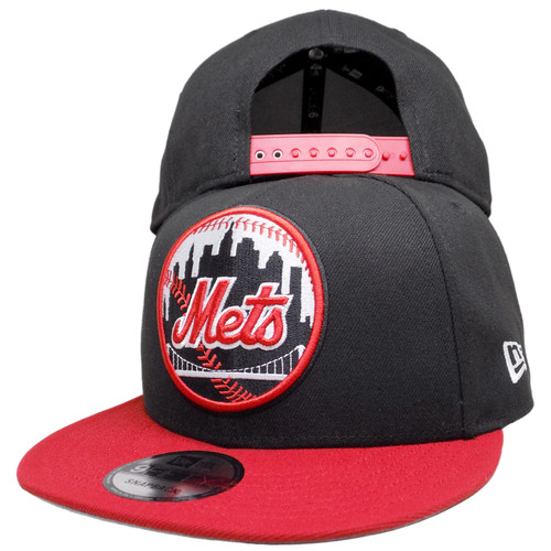 New York Mets 40th Ann. Custom New Era 9Fifty Snapback - Black, Red, White