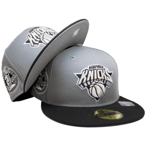 New York Knicks 2x Champs Custom New Era 59Fifty Fitted - Gray, Black, Silver
