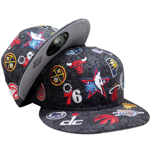 NBA HWC All Star Games New Era 59Fifty Fitted Hat- Black, Multi