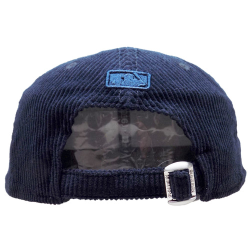 New York Yankees New Era Corduroy 9Forty M-Crown Strapback - Navy Tonal