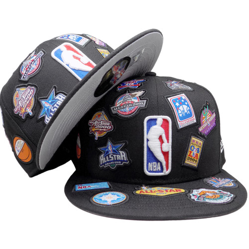 NBA HWC All Star Games New Era 59Fifty Fitted Hat- Black, Multi, White