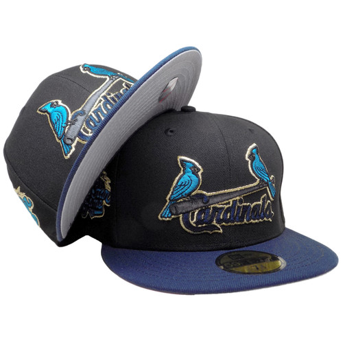 St. Louis Cardinals 2002 ASG Custom NE 59Fifty Fitted - Black, Blue, Gold