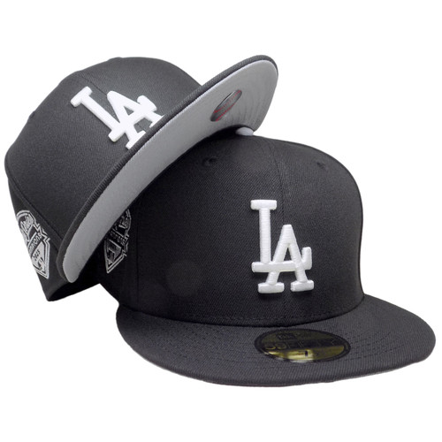 Los Angeles Dodgers 2025 WS Champions 59Fifty Fitted - Black, White, Gray
