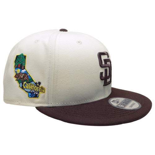 San Diego Padres New Era Localized 9Fifty Snapback - Cream, Brown, Multi