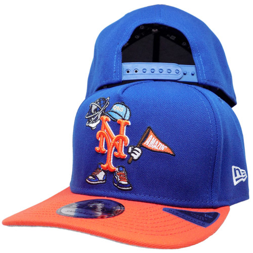 New York Mets New Era Cartoon 9Fifty AF Snapback - Royal, Orange, Black