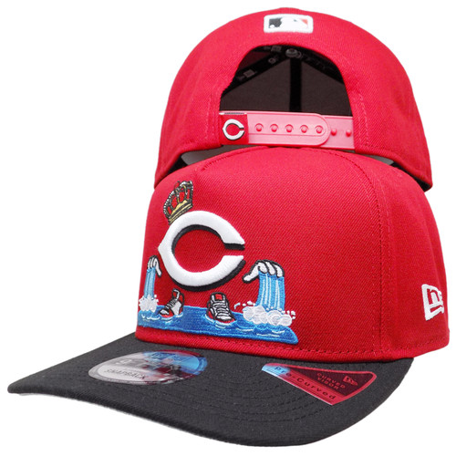 Cincinnati Reds New Era Cartoon 9Fifty AF Snapback - Red, Black, Sky Blue