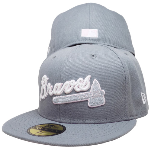 Atlanta Braves 2000 ASG Custom New Era 59Fifty Fitted - Gray, White, Pink