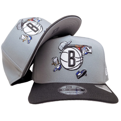 Brooklyn Nets New Era Cartoon 9Fifty AF Snapback - Gray, Black, Multi