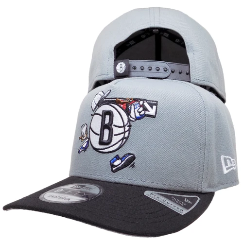 Brooklyn Nets New Era Cartoon 9Fifty AF Snapback - Gray, Black, Multi