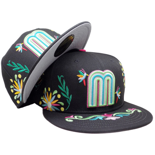 Mexico WBC 2026 Latin Embroidery 59Fifty Fitted - Black, Green, Multi