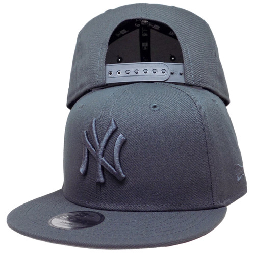 New York Yankees New Era YOUTH 9Fifty Snapback - Dark Graphite Tonal