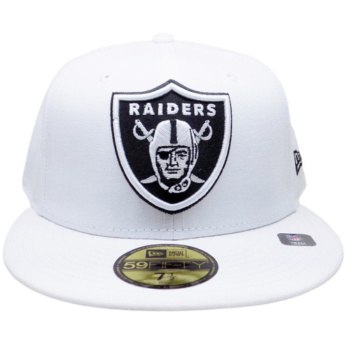 Las Vegas Raiders New Era Color Basic 59Fifty Fitted - White, Black, Gray