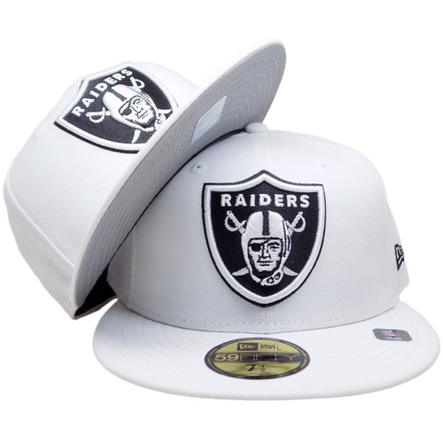 Las Vegas Raiders New Era Color Basic 59Fifty Fitted - White, Black, Gray