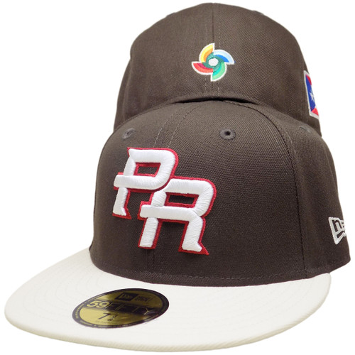 Puerto Rico WBC Custom New Era 59Fifty Fitted - Brown, Cream, Red