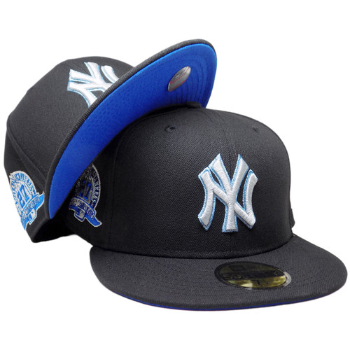New York Yankees 27 Champs Custom 59Fifty Fitted - Black, Royal, Sky Blue