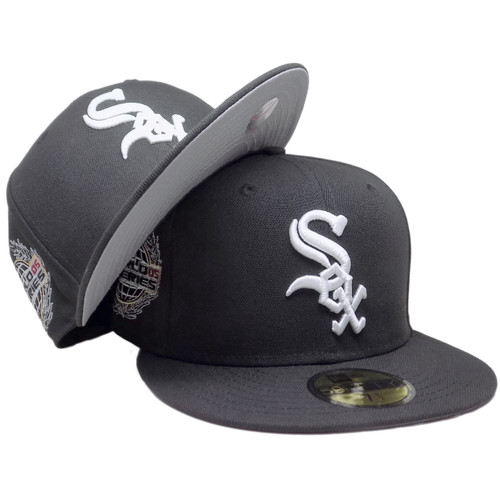 Chicago White Sox 05 WS Laurel Custom NE 59Fifty Fitted - Black, White, Silver
