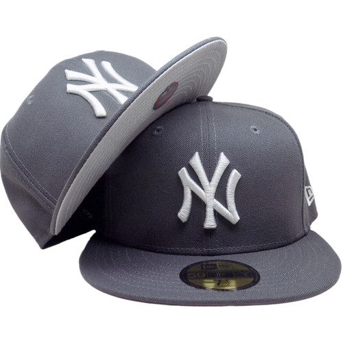 New York Yankees Classic New Era 59Fifty Fitted - Dark Gray, Light Gray Tonal