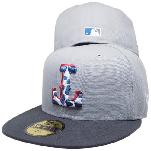 Texas Rangers 2020 Inaugural Custom NE 59Fifty Fitted - Gray, Red, Blue