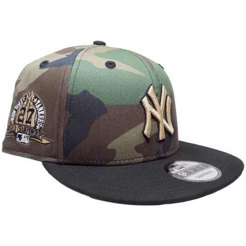 New York Yankees 27 Champs Custom NE Snapback - Camo, Black, Beige