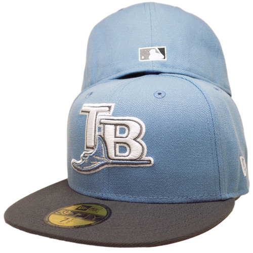 Tampa Bay Rays 20th Season Custom New Era Fitted - Blue, Graphite, Silver