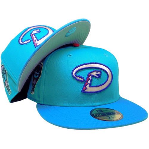 Arizona Diamondbacks 98 Inaug. Custom 59Fifty Fitted - Teal, Blue, Beige