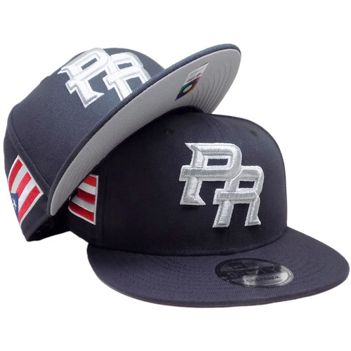 Puerto Rico WBC Custom New Era 9Fifty Fitted - Black, Silver, White