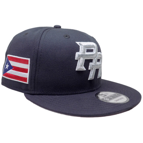 Puerto Rico WBC Custom New Era 9Fifty Fitted - Black, Silver, White