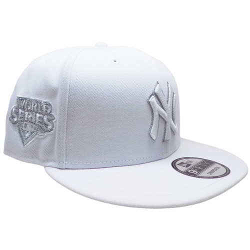 New York Yankees 09 WS Custom New Era 9Fifty Snapback - All White, Silver
