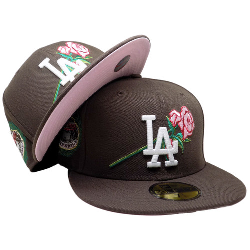 LA Dodgers WS Laurel Custom New Era 59Fifty Fitted - Brown, Green