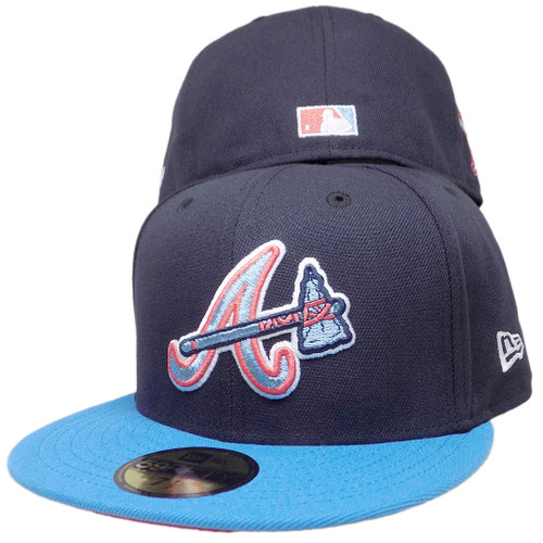 Atlanta Braves 30th Ann. Custom New Era 59Fifty Fitted - Navy, Blue, Infrared
