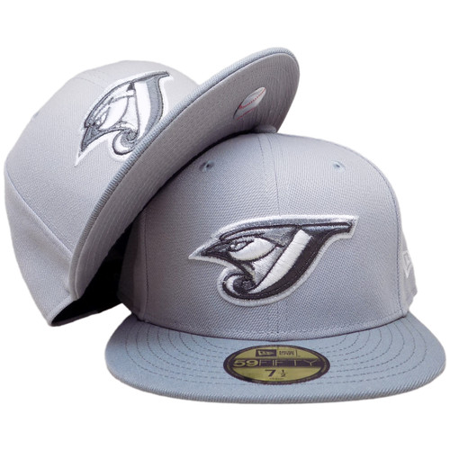 Toronto Blue Jays Custom New Era 59Fifty Fitted - Gray, Dark Gray, Silver