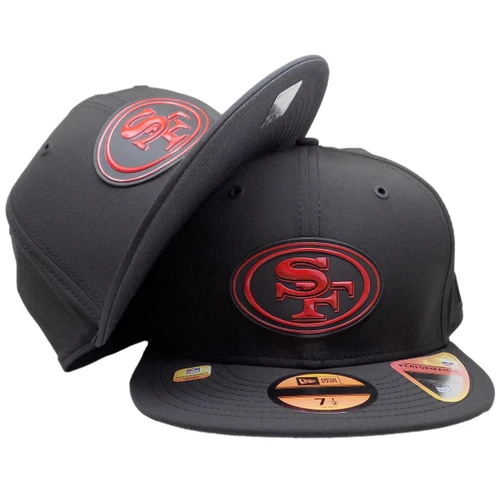 San Francisco 49ers NFL 2026 Sideline 59Fifty Fitted - Black, Red, Graphite