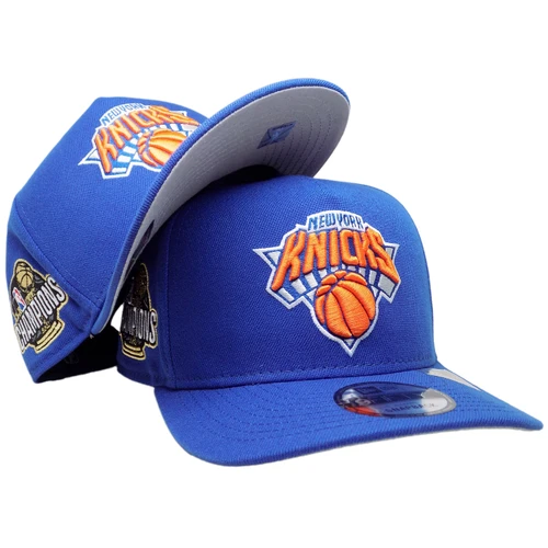 New York Knicks 26 Champs New Era 9Ffity AF Snapback - Royal, Orange, Gold