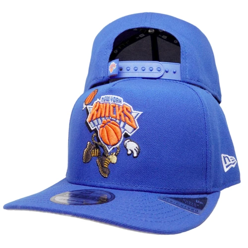 New York Knicks New Era Cartoon 9FIFTY AF Snapback – Royal, Orange, White