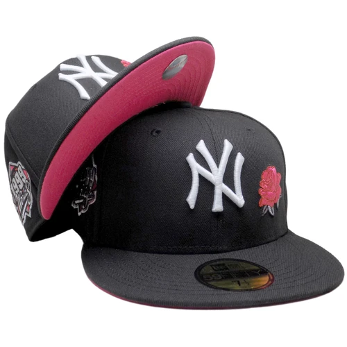 New York Yankees 99 WS Custom NE 59FIFTY Fitted - Black, White, Hot Pink