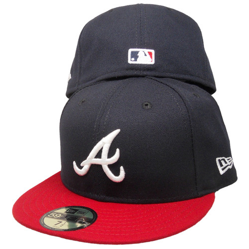 Atlanta Braves New Era 59Fifty Onfield Official Fitted Hat - Navy, Red, White